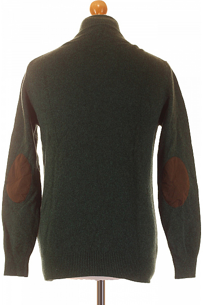 Pánský Svetr Vlněný Zelený HACKETT Vel. L