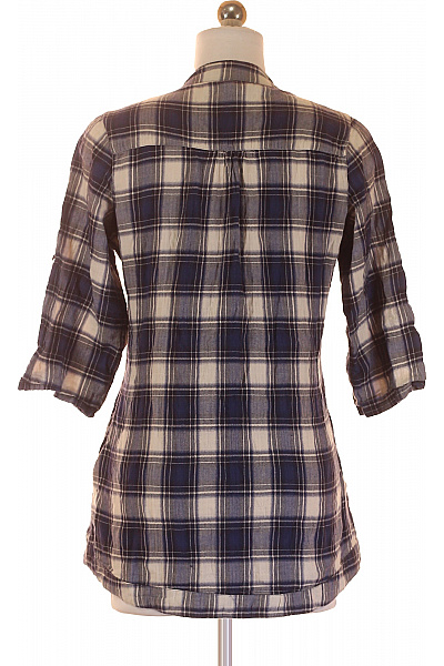 Kostkovaná Dámská Košile Modrá FISHBONE Vel. M