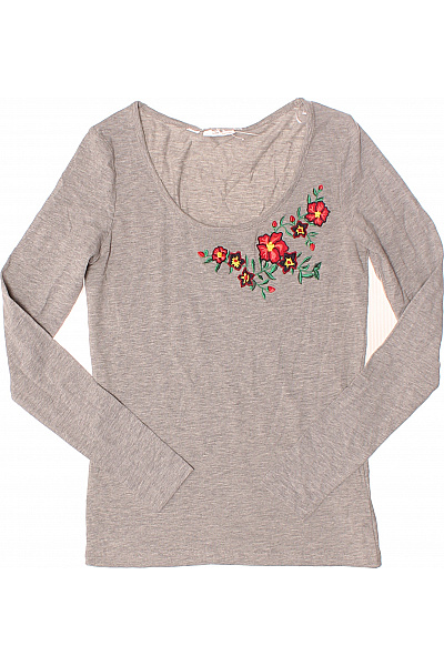 Dámské Tričko Šedé BONPRIX Second Hand Vel. 32/34