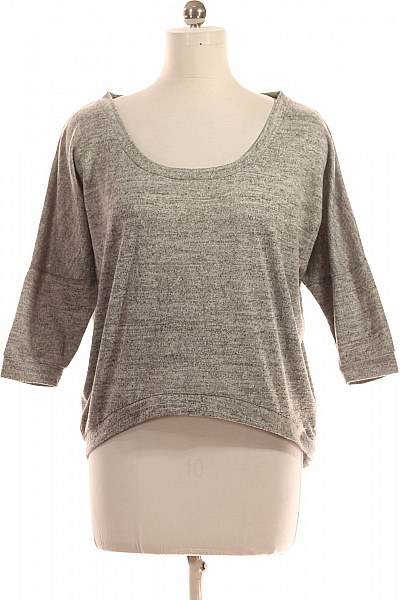 Jednoduché Dámské Tričko Šedé Terranova Second hand