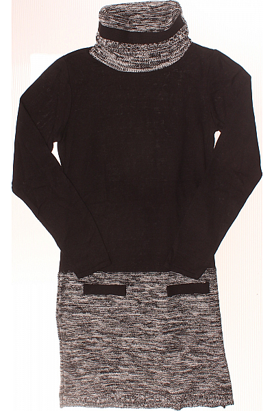  Šaty Pletené Černobílé Vel. 32/34