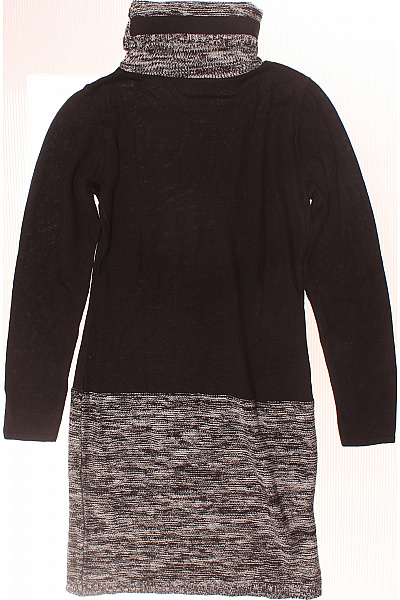  Šaty Pletené Černobílé Vel. 32/34