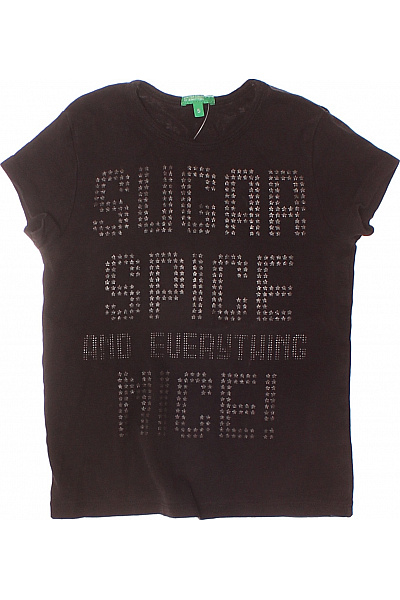 BENETTON Dívčí Tričko Černá Vel. S