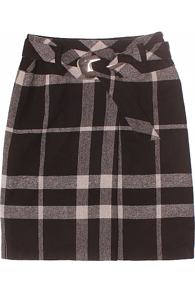 GERRY WEBER Kostkovaná  Sukně Šedá Vel. 36