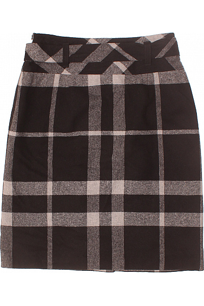 GERRY WEBER Kostkovaná  Sukně Šedá Vel. 36