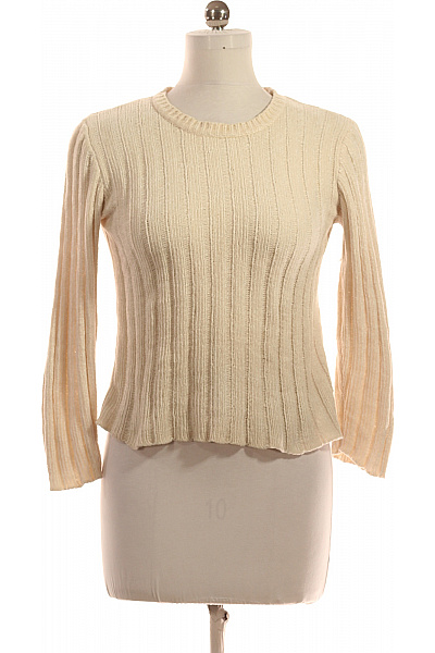 Dámský Pulovr Béžový Bershka Vel. M