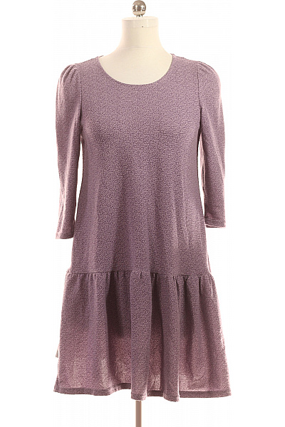  Šaty Pletené Fialové Second hand Vel. 38
