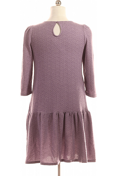  Šaty Pletené Fialové Second hand Vel. 38