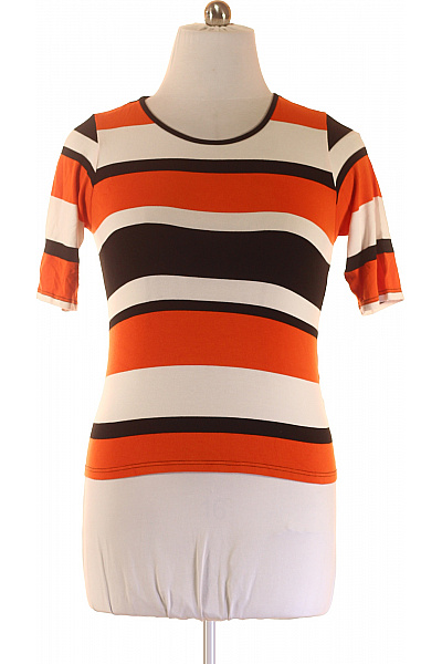 Dámské Tričko s Potiskem Oranžové Vel. 44