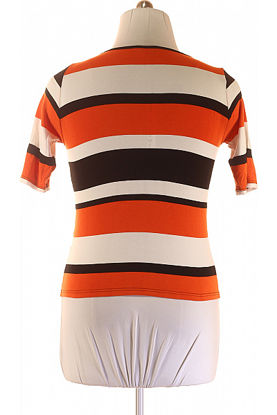 Dámské Tričko s Potiskem Oranžové Vel. 44