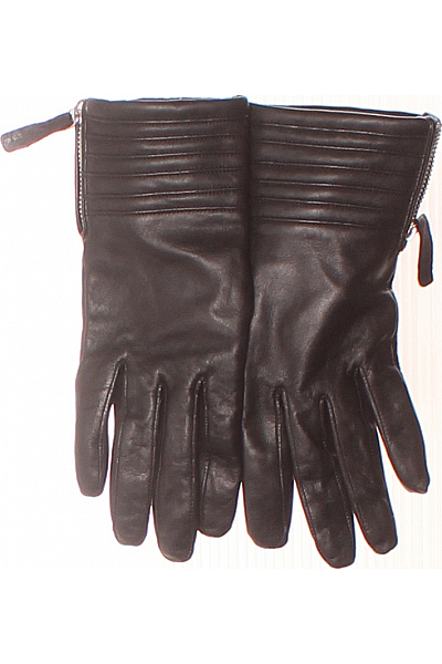  Rukavice Kožené Černé Roeckl