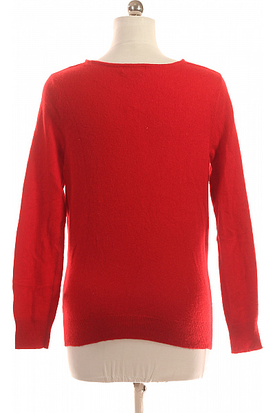 Dámský Pulovr Kašmírový Červený Vel. M