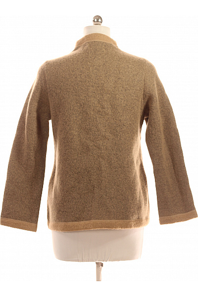 Dámský Kabát Vlněný Hnědý Vel. 38