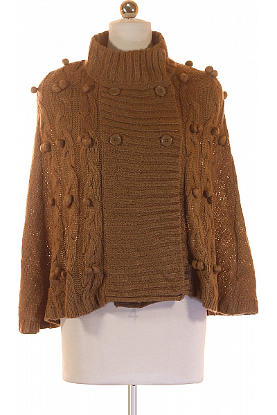 F&F  Pončo Hnědé Vel. S