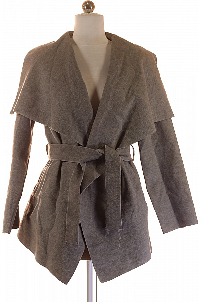 Krátký Dámský Kabát Šedý Vel. S