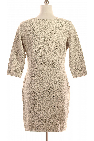 F&F  Šaty Pletené Černobílé