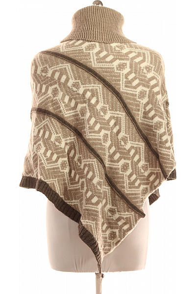  Pončo Vlněné Béžové