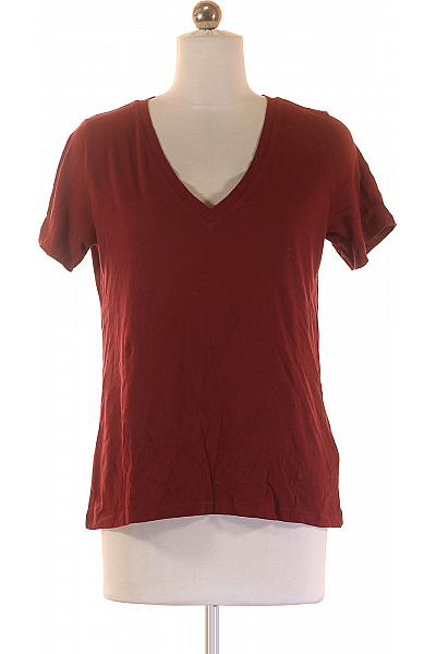 Amisu Dámské Tričko Hnědé Second Hand Vel. XS