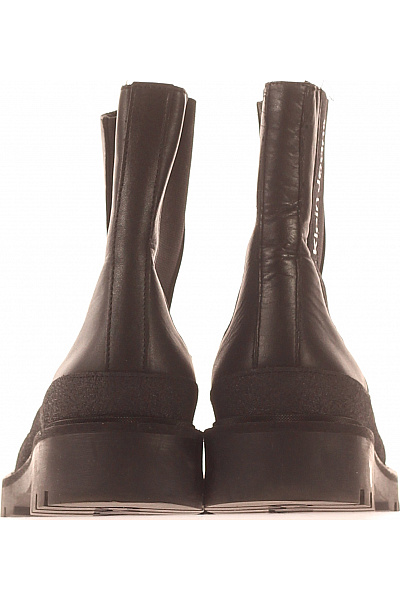 Calvin Klein Dámské Kotníkové Boty Kožené Černé Vel.  41