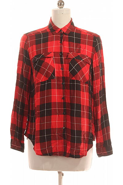 Dámská Košile Červená Second Hand Vel.  40