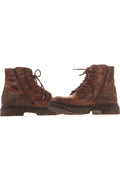 Pánské Boty Kožené Hnědé Bugatti