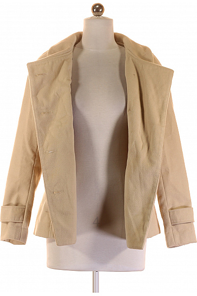 Dámský Kabát Béžový Vel. 32