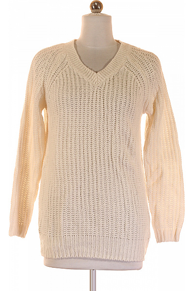 Dámský Pulovr Bílý Cropp Vel. S