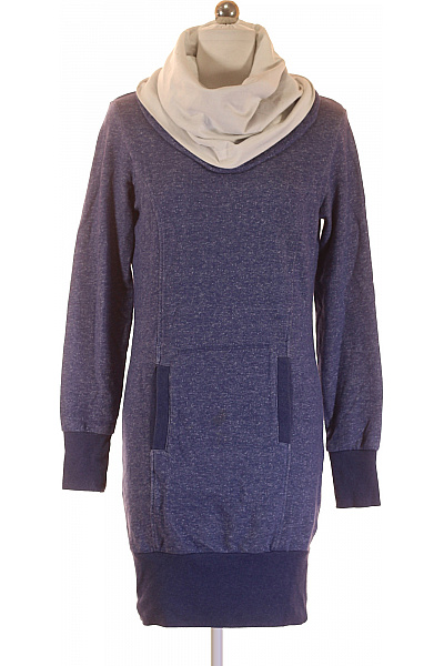 BONPRIX  Mikinové Šaty Modré Vel. 32/34