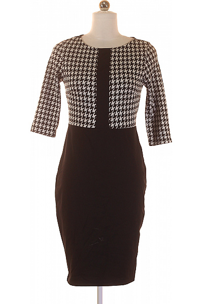  Šaty Pletené Černé Second Hand