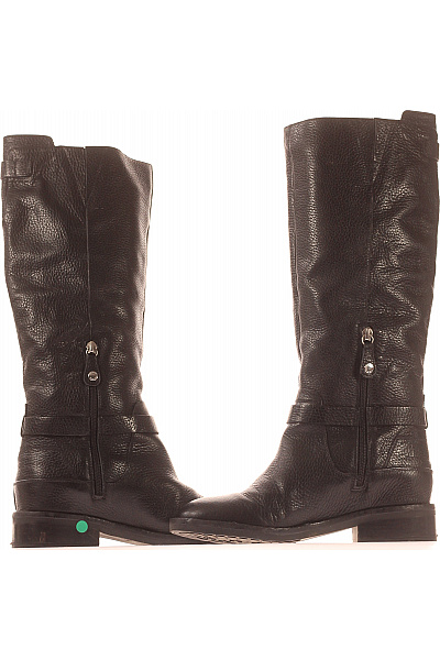 Dámské Boty Kožené Černé GEOX Vel. 38