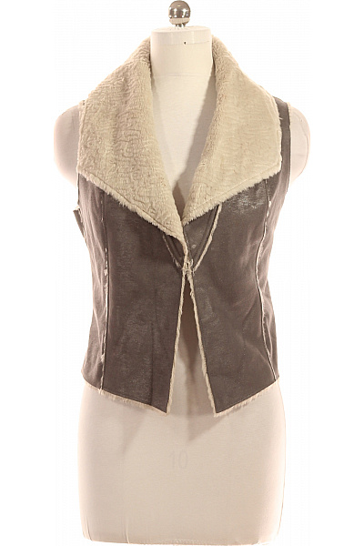 Kratká Dámská Vesta Šedá Orsay Vel. 44