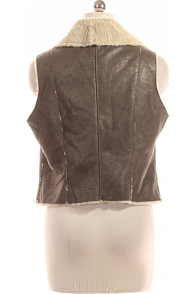 Kratká Dámská Vesta Šedá Orsay Vel. 44