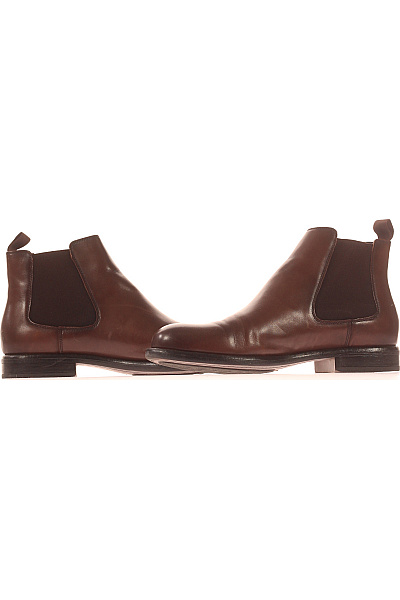 Pánské Boty Kožené Hnědé Second hand Vel. 44