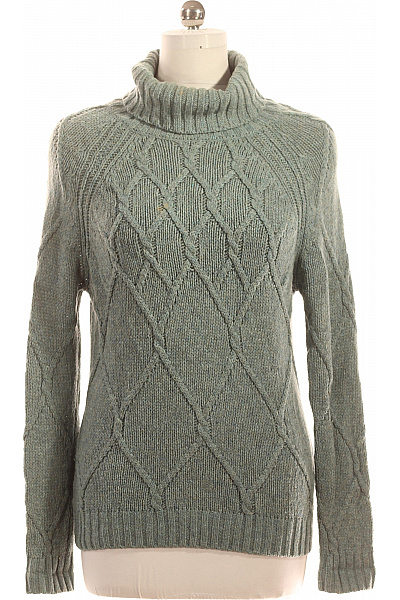 Dámský Rolák Vlněný Zelený Marks & Spencer Vel. 38