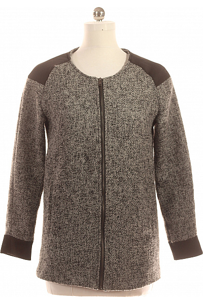 Krátký Dámský Kabát Šedý House Second hand Vel. M