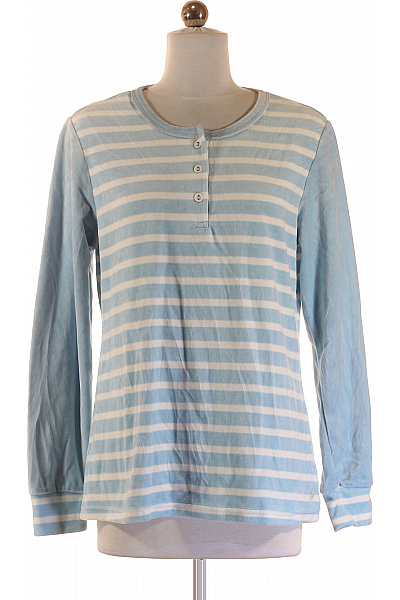 Dámské Tričko S Potiskem Modré Vel. 36