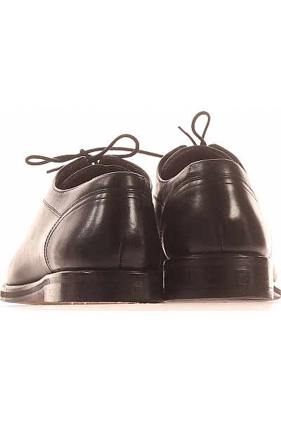 Pánské Polobotky Kožené Černé BALDESSARINI Vel. 46