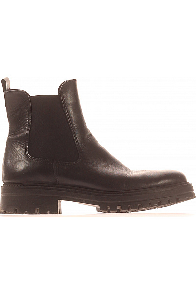 Dámské Boty Kožené Černé Vel. 41