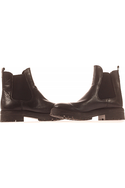 Dámské Boty Kožené Černé Vel. 41