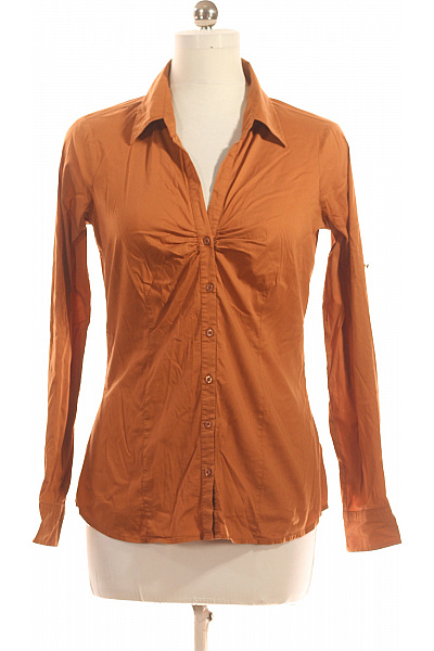 Společenská Dámská Košile Hnědá Amisu Vel. M
