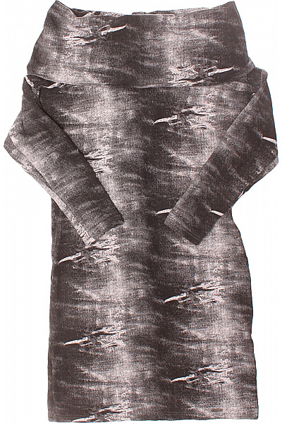  Mikinové Šaty Šedé