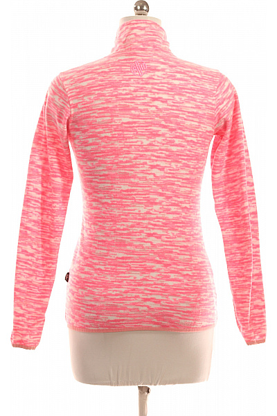 Dámská polyesterová mikina růžová melír sportovní na zip Vel. M | Unimoda | obrázek 3