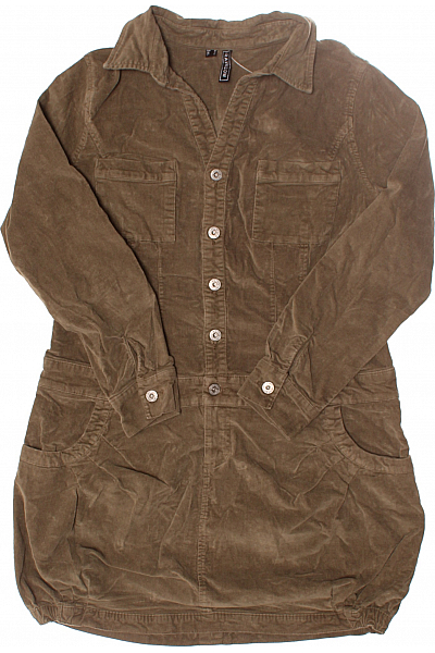 RAINBOW Košilové  Šaty Zelené Second Hand Vel. 36