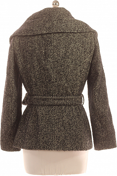 Marks & Spencer Krátký Dámský Kabát Černobílý