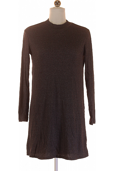  Šaty Pletené Šedé Vel. S