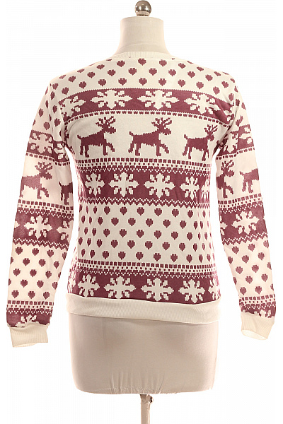 Dámská Mikina Bez Zapínání Bílá Vel. L