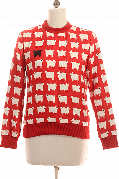 Dámská Mikina Bez Zapínání Červená Second hand