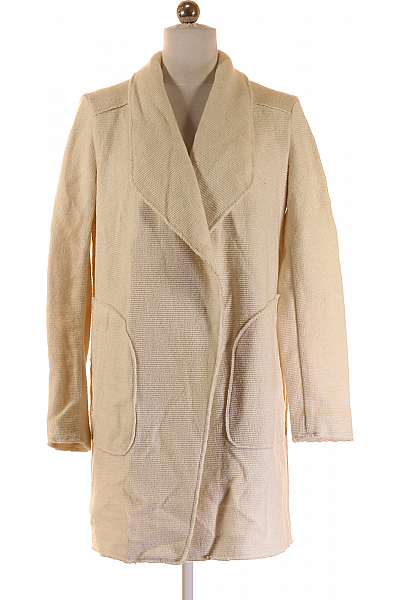 STRADIVARIUS Krátký Dámský Kabát Béžový Second Hand Vel. S