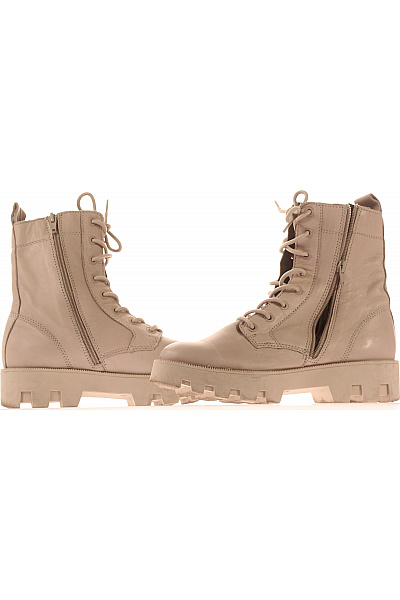 Dámské Workery Kožené Béžové Marc O´Polo Vel. 39