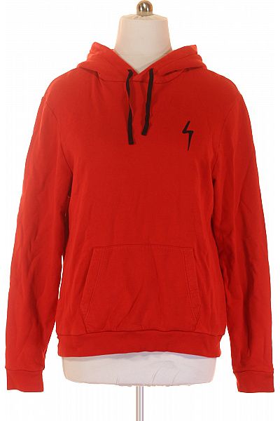 Pánská Mikina Bez Zapínání Červená Second Hand Vel. XL